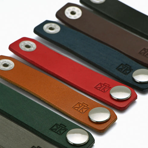 Leather Cord Clips, Set of 3 Genuine Leather Cord Clips for Organizing Cords | Random Colors | Set of 3